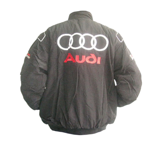 Audi Sport Racing Jacket Black and Light Gray