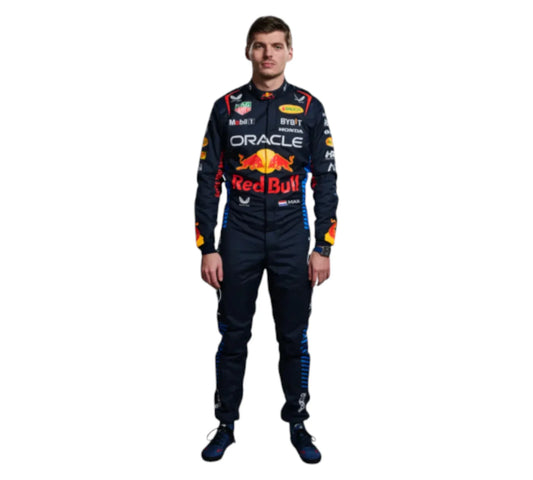 New 2024 Max Verstappen Red Bull F1 Team Replica Racing Suit
