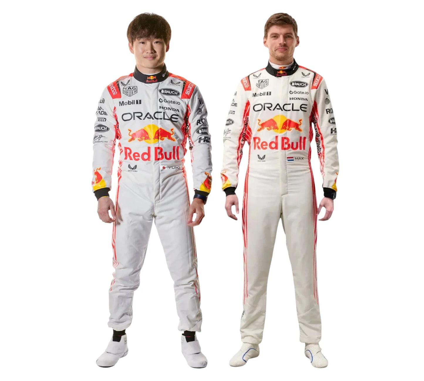New 2025 Max Verstappen &amp; Yuki Tsunoda Japanese Grand Prix Red Bull F1 Team Replica Race Suit