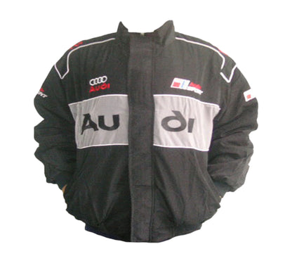 Audi Sport Racing Jacket Black and Light Gray
