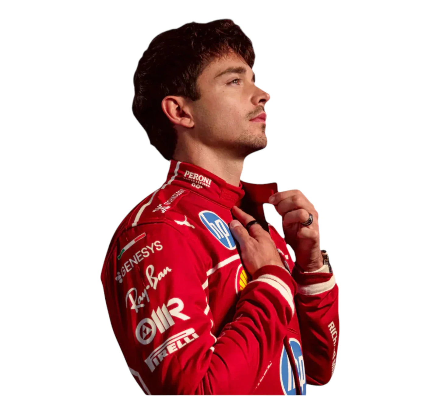 New 2025 Charles Leclerc Scuderia Ferrari HP F1 Racing Suit