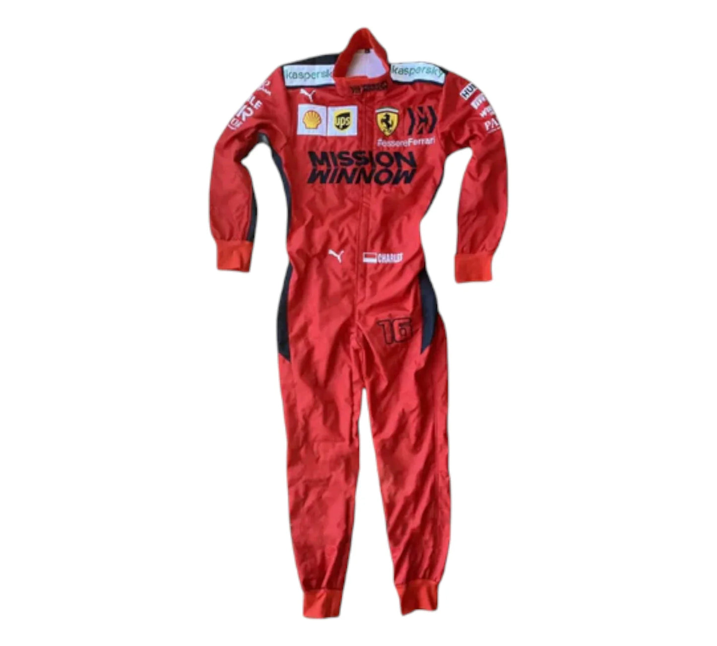 Charles Leclerc 2020 F1 Ferrari 1000 GP Embroidery F1 Race Suit