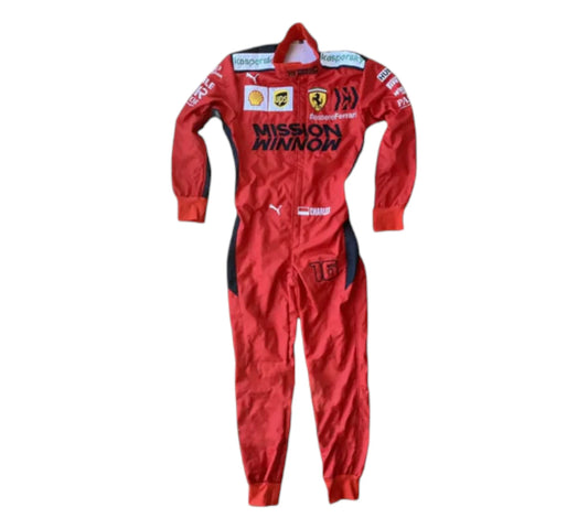 Charles Leclerc 2020 F1 Ferrari 1000 GP Embroidery F1 Race Suit