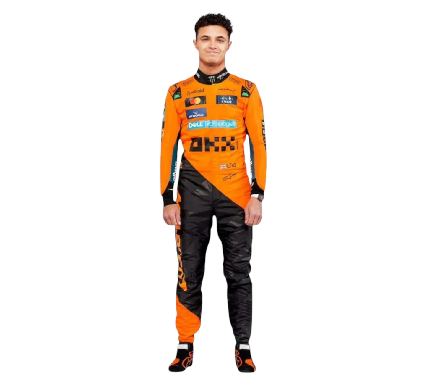 New 2025 Lando Norris & Oscar Piastri McLaren F1 Team Replica Racing Suit