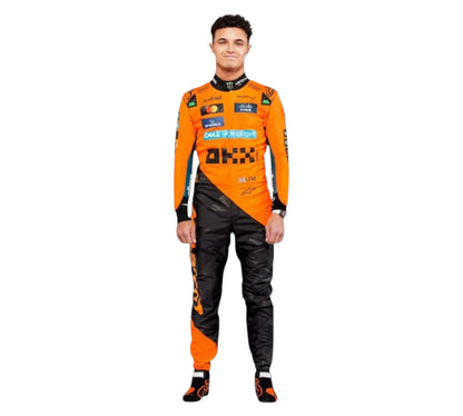 New 2025 Lando Norris & Oscar Piastri McLaren F1 Team Replica Racing Suit