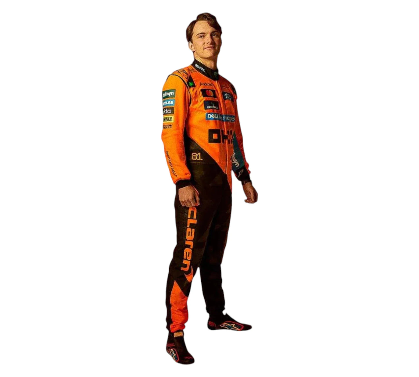 New 2025 Lando Norris & Oscar Piastri McLaren F1 Team Replica Racing Suit