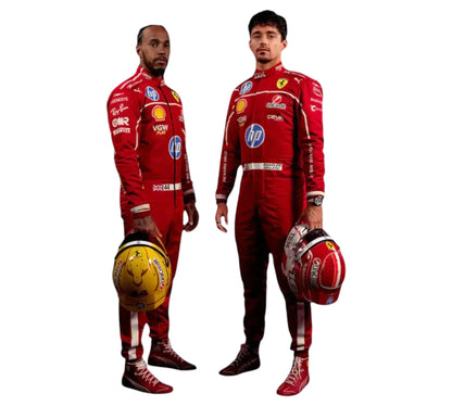 New 2025 Charles Leclerc Scuderia Ferrari HP F1 Racing Suit