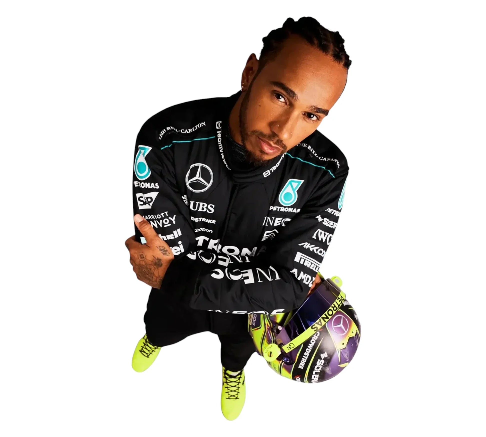 2024 Lewis Hamilton PETRONAS Mercedes F1 Race Suit REPLICA