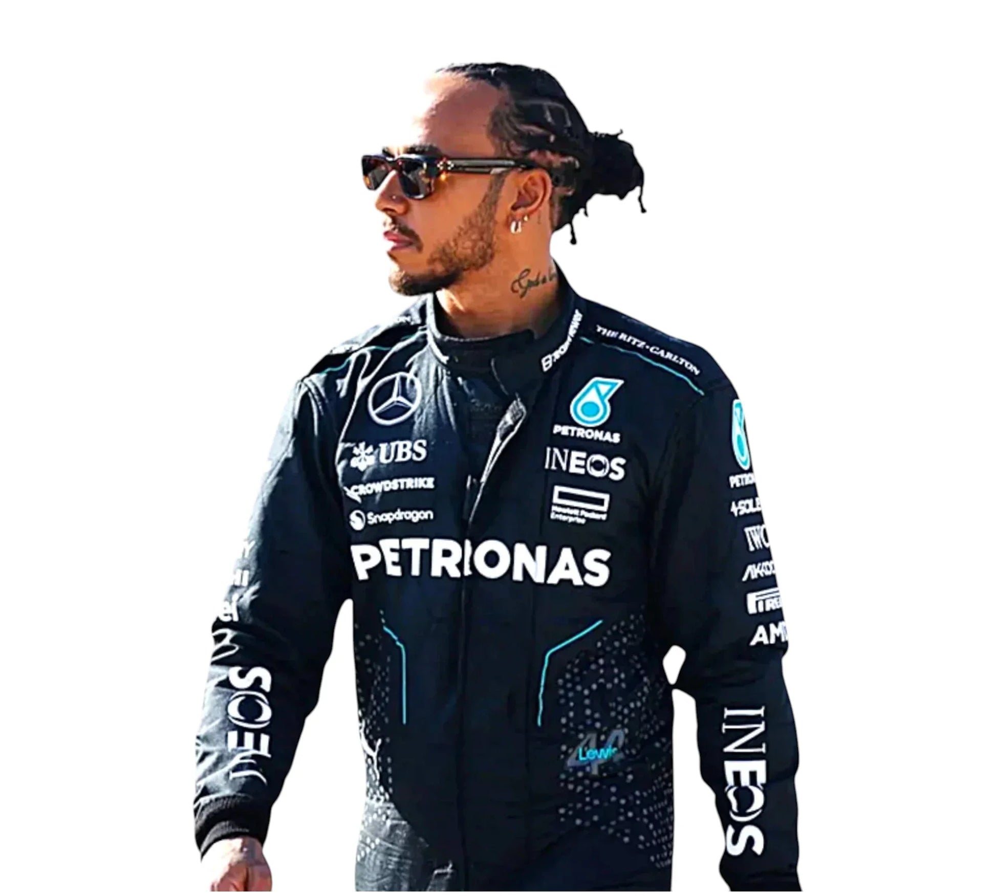2024 Lewis Hamilton PETRONAS Mercedes F1 Race Suit REPLICA
