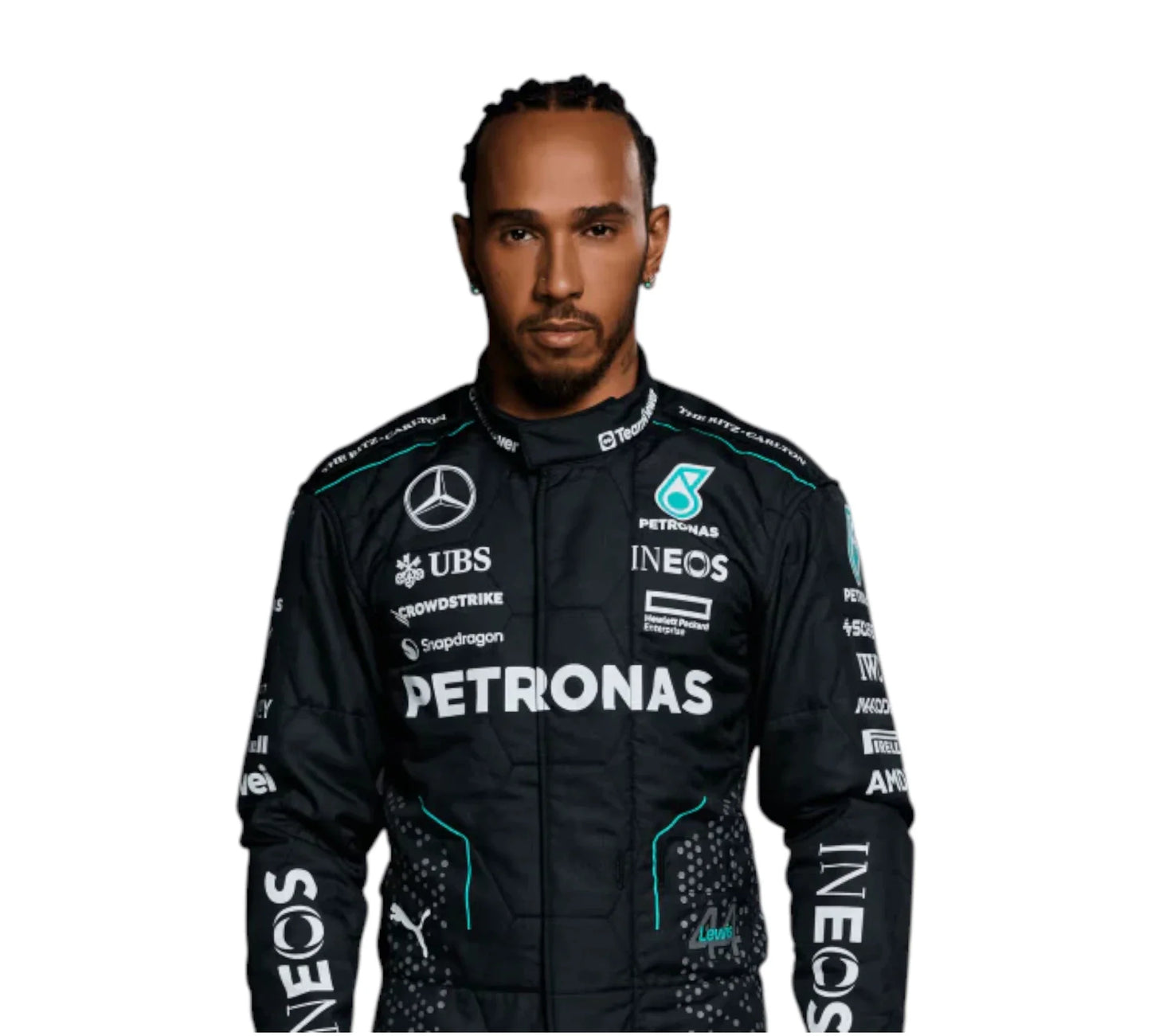 2024 Lewis Hamilton PETRONAS Mercedes F1 Race Suit REPLICA
