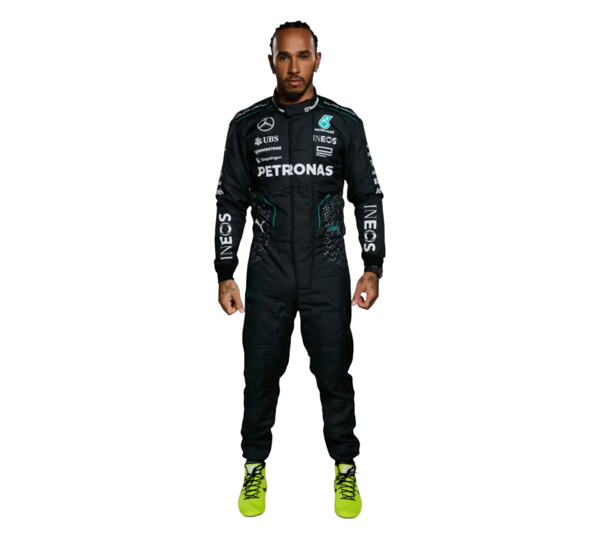 2024 Lewis Hamilton PETRONAS Mercedes F1 Race Suit REPLICA