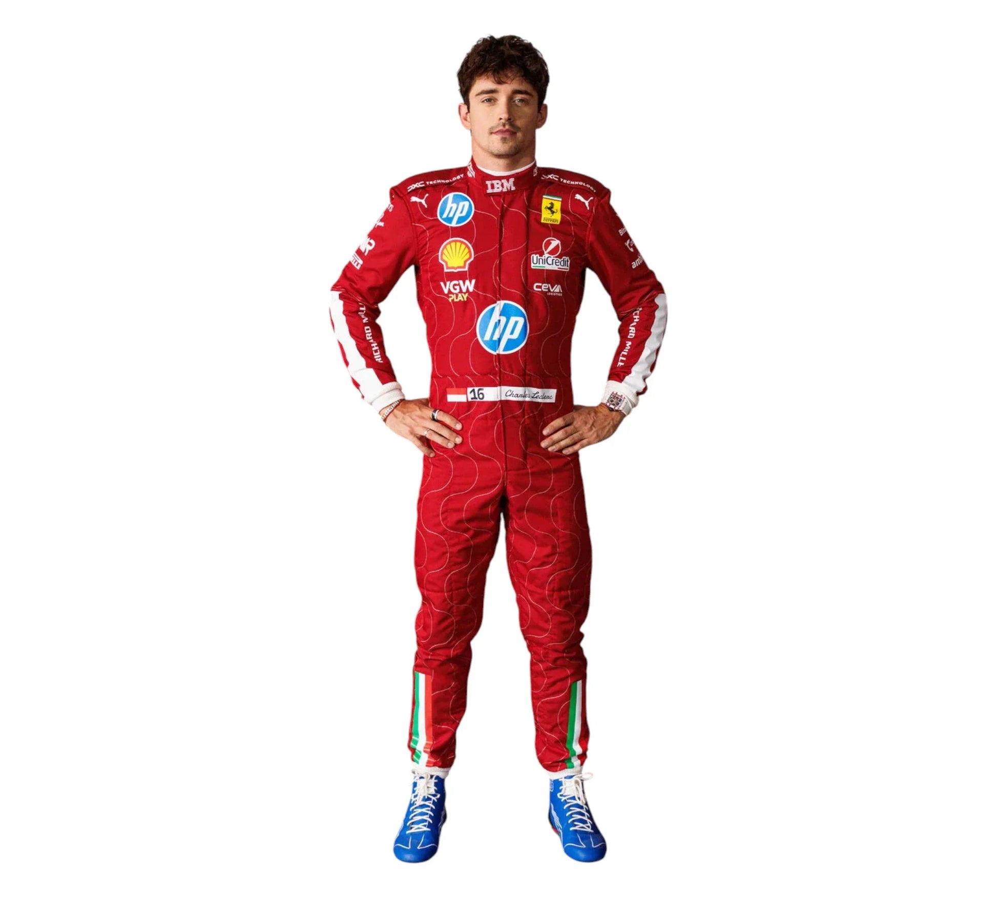 Puma for Scuderia Ferrari HP Charles Leclerc Monza 2025 racing suit

